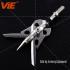 ViE 100 Grain Stainless Steel Hunting Broadhead Arrowheads -6 pack