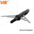 ViE 120 Grain Stainless Steel Hunting Broadhead 2 Blade Arrowheads -12 pack