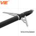 ViE 120 Grain Stainless Steel Hunting Broadhead 2 Blade Arrowheads -12 pack