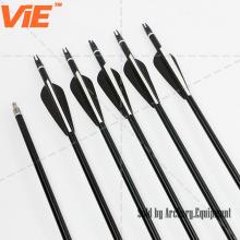 ViE 79 см Жесткость 300 Древко из алюминия Стрелы с четверным оперением с ТПУ Материал Перо-12 шт