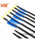 ViE 30 inch Aluminum Shaft Arrows with Turkey Feathers Material Vane -12 pack
