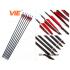 ViE 30 inch Aluminum Shaft Arrows with Turkey Feathers Material Vane -12 pack