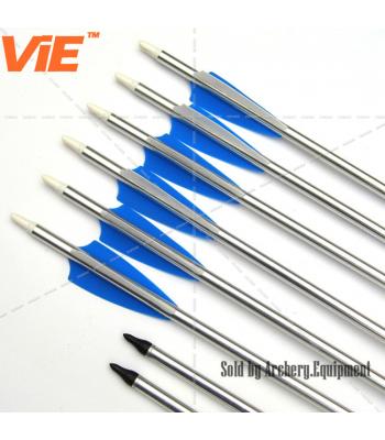ViE 30 inch Aluminum Arrow Shaft with 4 inch TPU Material Vane -12 pack