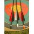 ViE 32 inch Spine 450 Aluminum Shaft Arrows with 4 inch Turkey Feathers Material Vane -12 pack ViE 32 inch Spine 450 Aluminum Shaft Arrows with 4 inch Turkey Feathers Material Vane -12 pack
