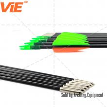 ViE 79 см Жесткость 800 Древко из стекловолокна Стрелы с тройным оперением Пластиковые перья С прицелом-12 шт