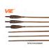 ViE 33-35 inch Shaft Arrows with 4 inch Turkey Feathers Material Vane -12 pack