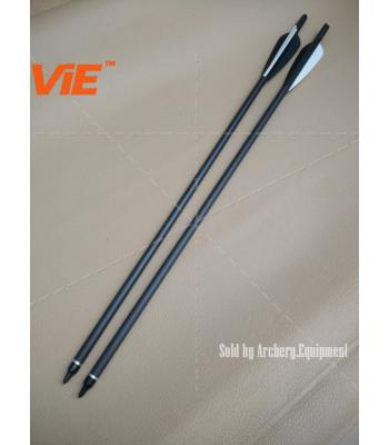 ViE 20 inch Spine 300 Pure Carbon Shaft Arrows with TPU Material Vane -12 pack