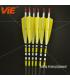 ViE 31 inch Spine 500 Carbon Shaft Arrows with Turkey Feather Vane -12 pack