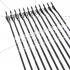 30 inch Target Hunting Arrows Fiberglass Arrow Black Feather with Replaceable Arrowhead Spine 500 for Recurve/Coumpond Bows