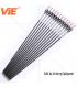 ViE 31 inch Spine 500 Fiberglass Shaft Arrows 3 inches White and Black Plastic Material Vane -12 pack