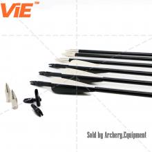 ViE 31 inch Spine 500 Fiberglass Shaft Arrows with 3 inches Plastic Material Vane -12 pack ViE 31 inch Spine 500 Fiberglass Shaft Arrows with 3 inches Plastic Material Vane -12 pack