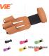 ViE Ultra-Fiber Archery Glove Utralight Archery Finger Glove 3 Finger Protectors Finger Tab for Right/Left Hand Mutilcolor 